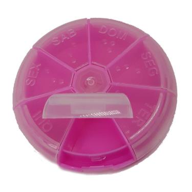 Imagem de Porta Comprimido Rosa Pink Redondo