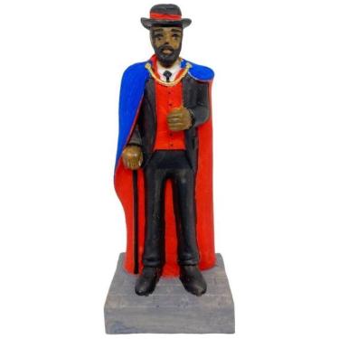 Imagem de Escultura Exu Cartola Tranca Rua 10,50 Cm Em Resina