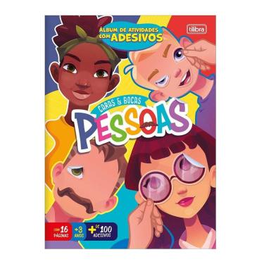 Imagem de Caderno de atividades Caras e Bocas Pessoas 8 fls Tilibra 