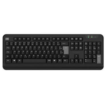 Imagem de TECLADO SEM FIO PCYES COMFORT - WIRELESS 2.4GHZ - ABNT2 – CMFBKW
