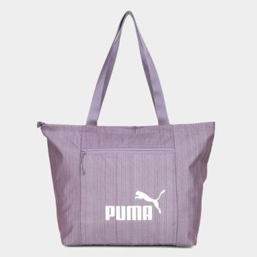 Imagem de Bolsa Puma Base Shopper Feminina, Roxo, Único