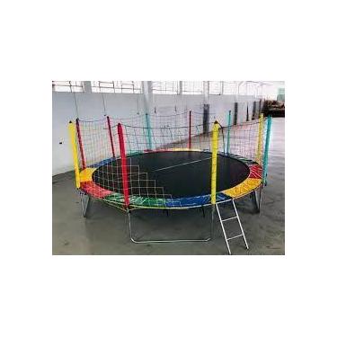 Imagem de Cama Elastica lona importada 4,27 Quatro Pés Com Escada - PlayTime