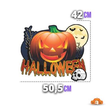 Imagem de Painel Enfeite Halloween Abobora Festa Dia Das Bruxas 50x42 - Piffer