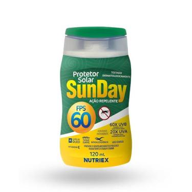 Imagem de Protetor Solar 60FPS Sunday 120ml com Repelente  Proteção Máxima - Nut