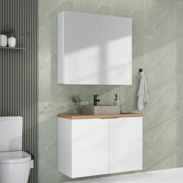 Imagem de Conjunto de Banheiro com Cuba 90cm X 145cm Nature - Estilare