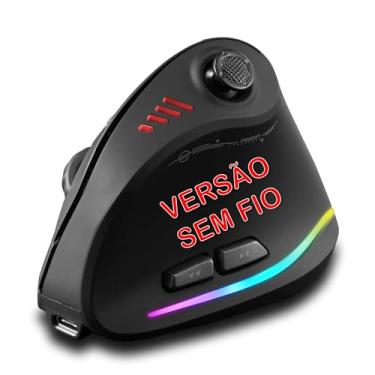 Imagem de Mouse Gamer Ergonômico SEM FIO com joystick, RGB, 11 Botões Programáveis, 10000 DPI, Óptico zelotes