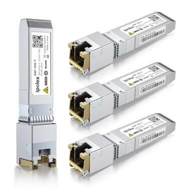 Imagem de ipolex Módulo 10Gb SFP+ RJ45, módulo Ethernet 10Gbase-T suporta 10G/5G/2,5G, até 30M, compatível com Cisco, Ubiquiti, UniFi, Meraki, MikroTik, Supermicro e mais (Modelo: RTL8261), pacote com 2