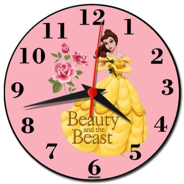 Imagem de Relógio de Parede Belle Beauty And the Beast Decoração