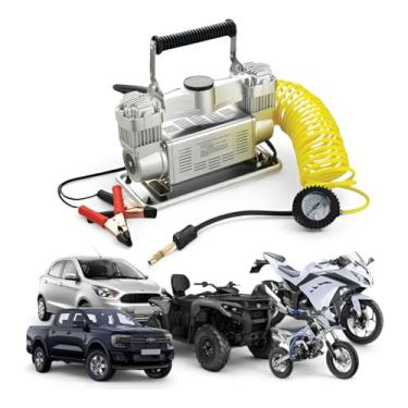 Imagem de Compressor De Ar Off Road 150 Lbs Portátil 12v Pistão Duplo