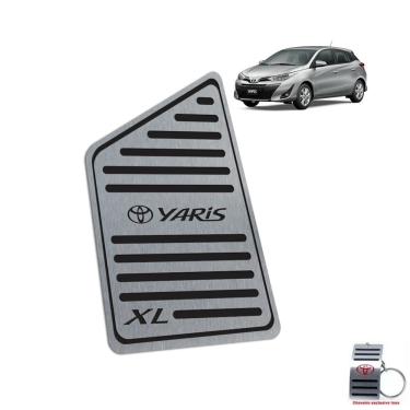 Imagem de Descanso De Pé Aço Inox Toyota Yaris XL 2019-2022 Preto