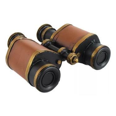Imagem de Binóculo Marrom 7x16x18cm Estilo Retrô - Vintage