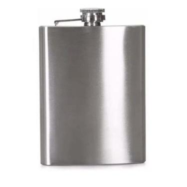 Imagem de Cantil De Bolso Em Aço Inox 200Ml