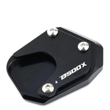 Imagem de BYYINGSUS Acessórios de motocicleta Suporte lateral de pé ampliar tampas de almofada e válvula compatíveis com CB500X CB 500 X CB 500X 2013-2022 2021 2020(Preto)