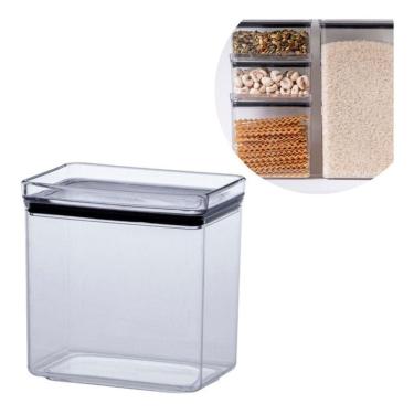 Imagem de Pote Hermético Empilhavel 1300ml Lumini Organização Cozinha