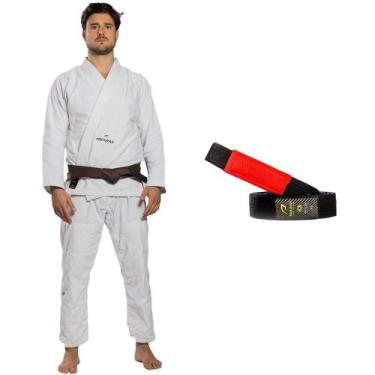 Imagem de Kimono Jiu Jitsu Adulto Ripstop Training First Branco + Faixa - Pretor