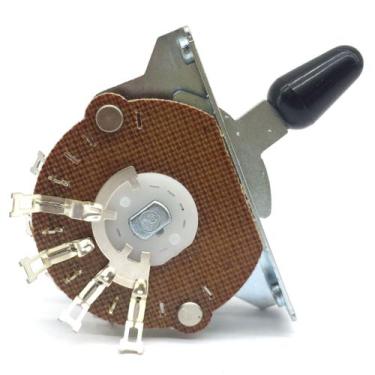 Imagem de Chave seletora 5 posições guitarra Strato knob preto UST5 - SPIRIT