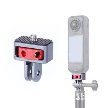 Imagem de SEASKY AC01 Acessório adaptador de montagem para câmera de ação 1/4 polegada rosca de liga de alumínio para acessórios esportivos Insta360 X5/X4/X3/X2