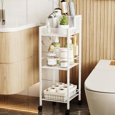 Imagem de VITVITI Prateleira organizadora de ferramentas de cabelo de metal para banheiro, organizador de produtos de cabelo de 3 camadas, suporte de carrinho de cabelo, alisadores de cabelo, organizadores de