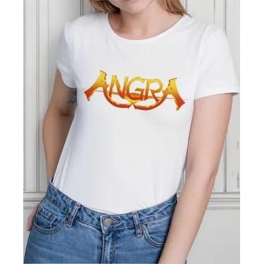 Imagem de Camiseta Camisa Adulto Feminina Masculina Algodão Banda de Rock Angraa
