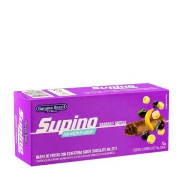 Imagem de Barra de Frutas Banana e Ameixa Supino  72g - Banana Brasil