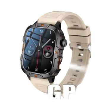 Imagem de Relógio Inteligente Militar Masculino Monitor De Saúde 3ATM À Prova D'