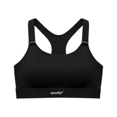 Imagem de Top de Alta Sustentação com Alça Regulável e Bojo SPORTBR - Preto, G