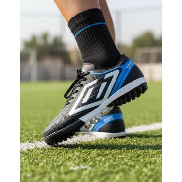 Imagem de Chuteira Society Adulto Grama Sintética Costurada Resistente - Duster,