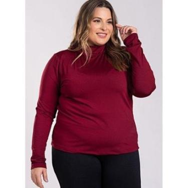 Imagem de Blusa Feminina Manga Longa Plus Size Cacharrel Térmica Peluciada - Serena-Feminino