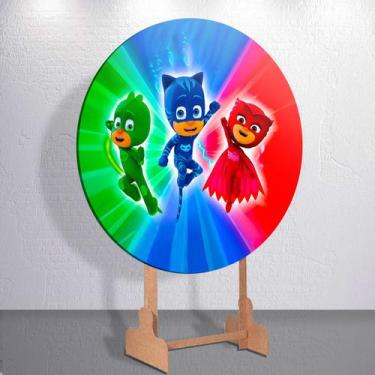 Imagem de Capa p/ Painel Sublimado Decorativa Herois de Pijama Super Pj Estampa 