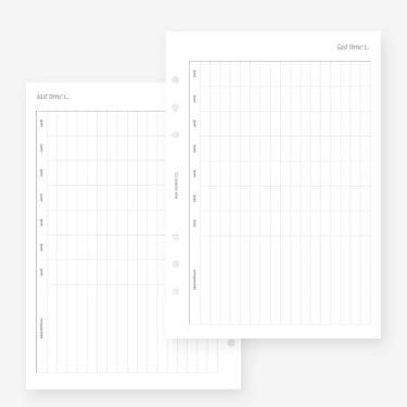 Imagem de MAY PAPER CO. Enchimento A5 Last Time I Planner para Filofax A5, LV GM agenda refil 6 furos 14 x 21 cm