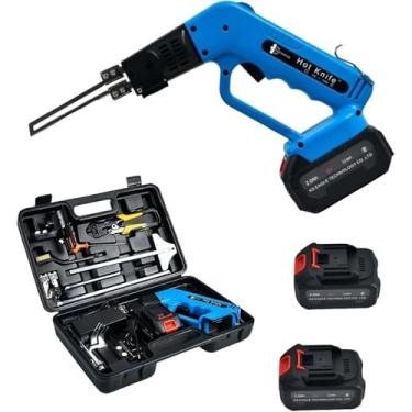 Imagem de Ferramenta De Corte De Espuma De 150 W Cortador De Espuma Sem Fio, Máquina De Corte De Espuma De Esponja, Faca Quente Refrigerada A Ar Elétrica Cortador De Isopor, Bateria De Lítio Faca Que