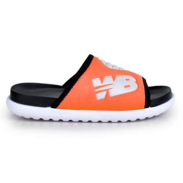 Imagem de Chinelo Masculino Estiloso West Boot Antiderrapante Nuvem Slide E.V.A Confort (Cinza/Laranja, BR, Adulto, Numérico, 40)