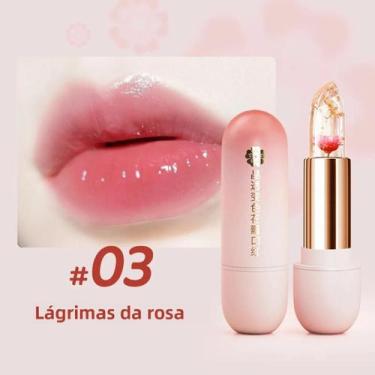 Imagem de Batom Geléia de Pétala com Mudança de Cor - Hidratante e Brilhante, 3 