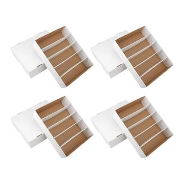 Imagem de Luwecf Porta-baralho de Cartas, Organizador para Colecionadores com Divisórias, Caixa para Guardar Cartas de Jogos, Estojo Organizador, 5 Grades