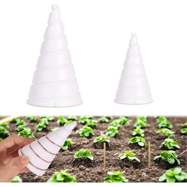 Imagem de 2 peças de gabarito de bobina em espiral, 2 tamanhos de antena de jardinagem de cobre, ferramenta de fabricação de antena de fio de cobre para eletrocultura, jardinagem, cultivo de plantas, vegetais