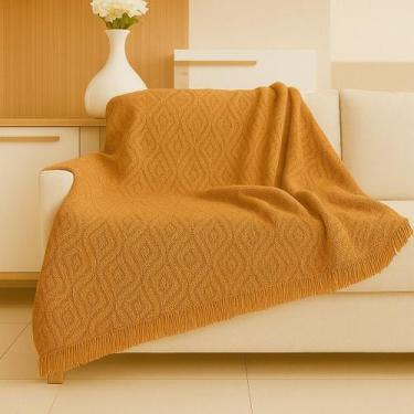 Imagem de Manta para Sofá 2 ou 3 Lugares King 2,30x1,70m Algodão Capa para Sofa 