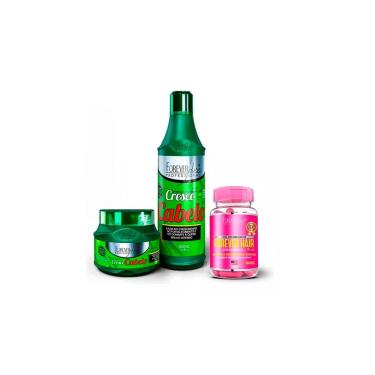 Imagem de Kit Cresce Cabelo Shampoo Masc. e Forever Hair Forever Liss