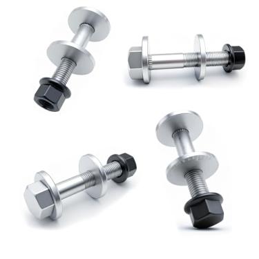 Imagem de Conjunto de 4 parafusos de cambagem de alinhamento excêntrico compatíveis com Hyundai KIA Sportage Optima Cadenza 2011-2016 No.546403R000 Kit de porca de ajuste do braço de controle de suspensão