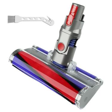 Imagem de Cabeça de limpador de rolo macio compatível com aspirador sem fio Dy son V10 V11 V15 V8 V7, acessórios de substituição de cabeça de vácuo de liberação rápida, acessórios de peças para madeira, piso de