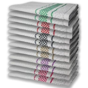 Imagem de 12 Panos De Prato Atoalhado Felpudo Rs+rx+mr+pr+vm+vd