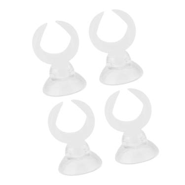 Imagem de RiToEasysports Clipes de Ventosa de Aquário, Suportes de Tubo de Companhia Aérea para Tubos de 18-24mm, Design de Folha, Plástico Premium, Tanque de água Salgada/água Doce (Diâmetro interno branco