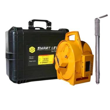 Imagem de Altímetro de nível inteligente com precisão de 1/40.6 cm – Ferramenta de nível de construção digital com Bluetooth, suporte de aplicativo inteligente, estojo de transporte e monopé – Exportação de