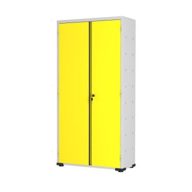 Imagem de Armário Aço Escritório Fechadura 3 Prateleiras Ea303 Amarelo