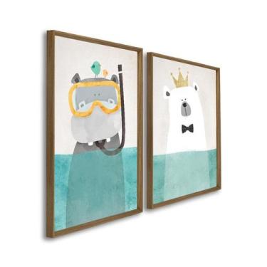 Imagem de Quadro Infantil Decorativo Sonhe Alto Princesa 3 Telas 60x90cm para Qu