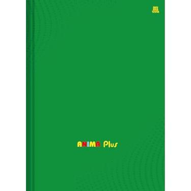 Imagem de Caderno Escolar Brochura 1 Matéria 96 Folhas ANIMAPLUS Verde – Premium com Adesivos, Tabuada, Páginas para Colorir e Folhas Resistentes.