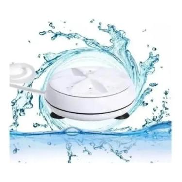 Imagem de 2X Mini Maquina Lavar Roupa Giro Turbo Portátil Ultrassônico