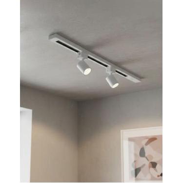 Imagem de Kit Trilho Eletrificado 50cm com 2 Spots 7w Led Minimalista Moderno Bi