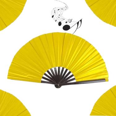 Imagem de Sufeasdf Ventilador de botas no chão, novo ventilador de mão dobrável grande ventilador de dança poping, ventiladores portáteis para dança em linha, adequado para todos os tipos de apresentações de