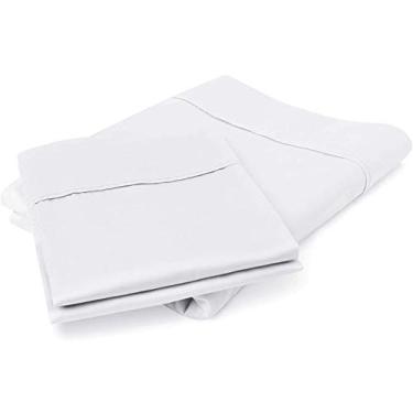 Imagem de Bluemoon Homes 100% algodão egípcio conjunto de 2 protetores de travesseiro, capas de travesseiro de algodão king size, luxuoso hotel de qualidade premium macio king size protetor de travesseiro