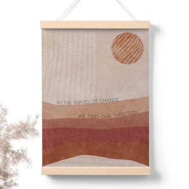 Imagem de PaJiaNi Decoração de parede de praia retrô para quarto de praia, decoração de pôsteres inspiradores, decoração de parede de afirmações positivas para sala de estar costeira, quarto, sala de aula e